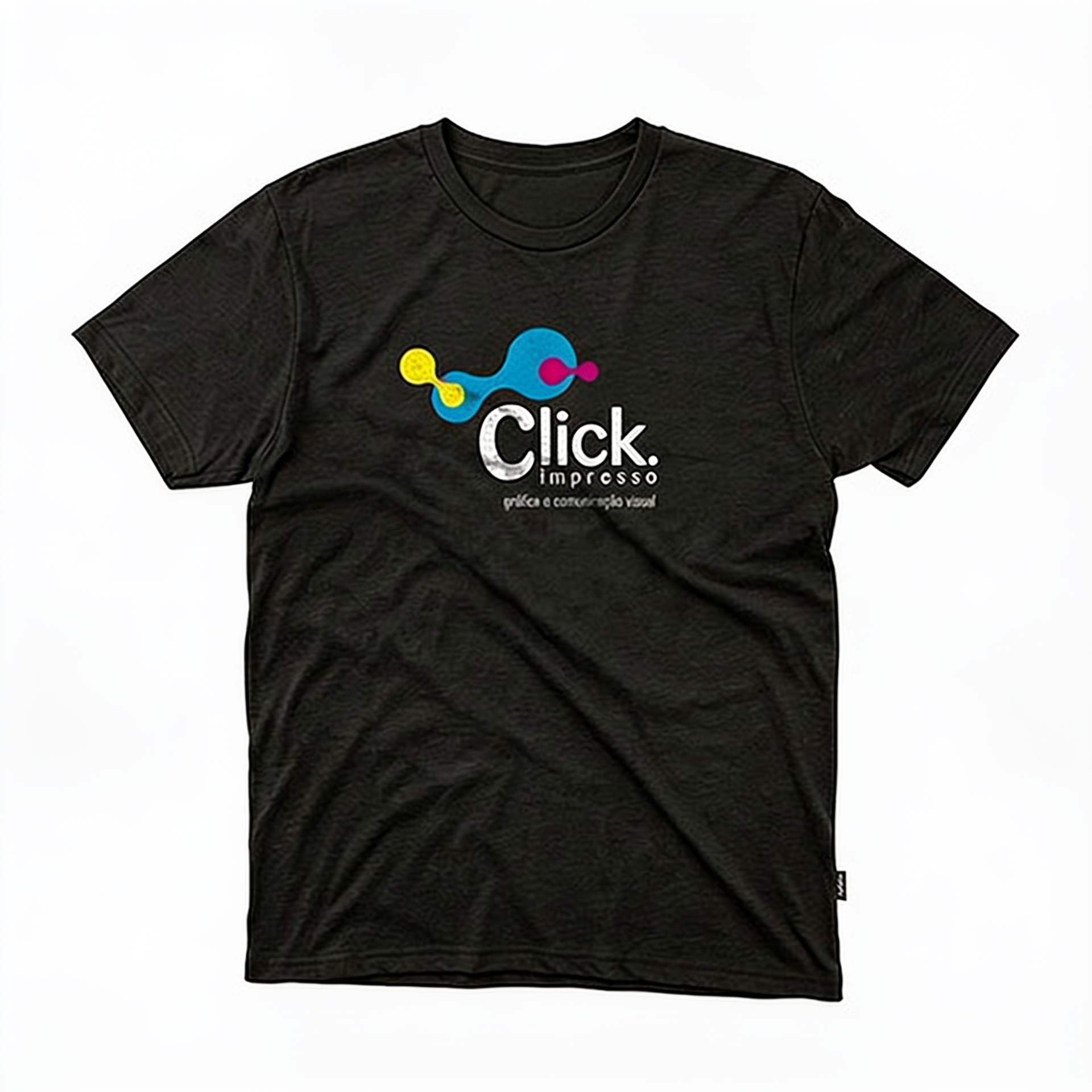 Camiseta Preta Personalizada FIO 24 promocional